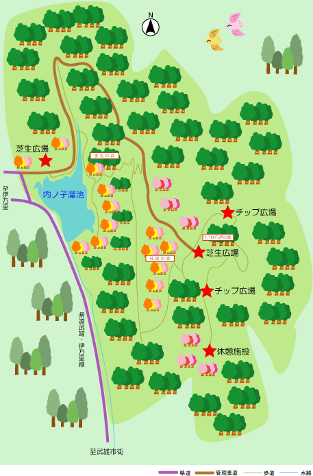 柏岳生活環境保全林イメージ図