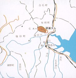 深浦ダム河川図