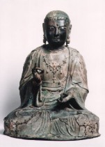 銅造菩薩形坐像