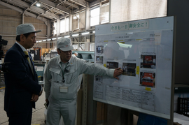 チクシ電気株式会社佐賀工場内を視察しました