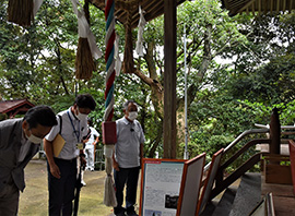 増田巡査の遺徳をしのびました。