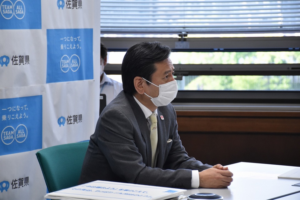 九州地方知事会臨時WEB会議 / 知事室TOP / 佐賀県