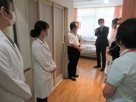 感染症指定医療機関での「感染防止に対する取組」を見学しました③