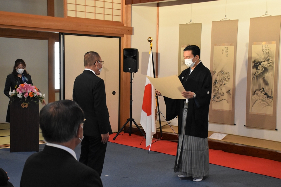 秋の叙勲・褒章伝達式