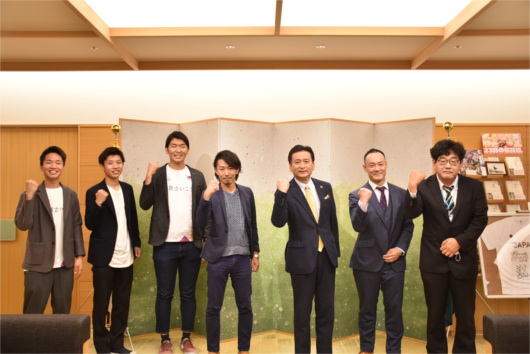 「九州・山口ベンチャーマーケット 2021」で優秀賞を受賞した株式会社 Dessun（デッサン） の表敬訪問
