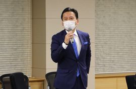 防災航空隊活動状況報告会に出席しました。