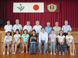 高志狂言クラブの子ども達や先生方、高志狂言保存会、神埼市の皆さんと