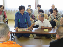 天満町自主防災会や地域の皆さんと意見交換を行いました2