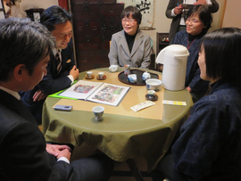 茶幸庵 山口製茶園やジェトロ佐賀の皆さんと意見交換を行いました