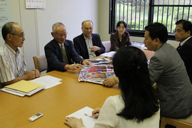 草場佩川の会の皆さんと意見交換を行いました