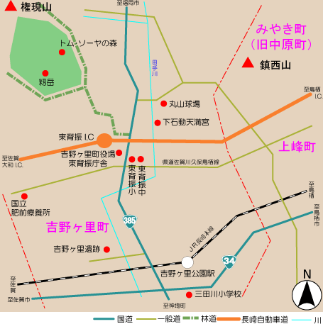 権現山(生活環境保全林)アクセス図