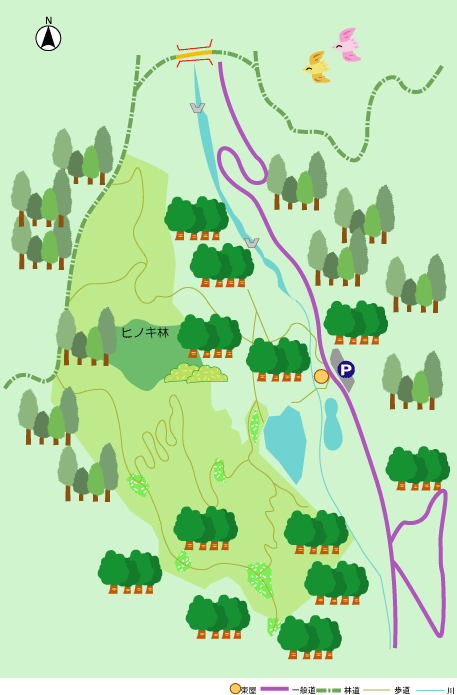 山田多目的保安林イメージ図