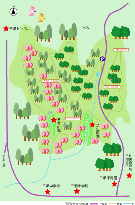 岸高生活環境保全林イメージ図