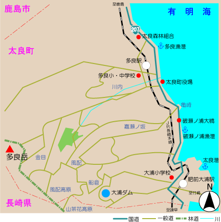 当木(生活環境保全林)アクセス図