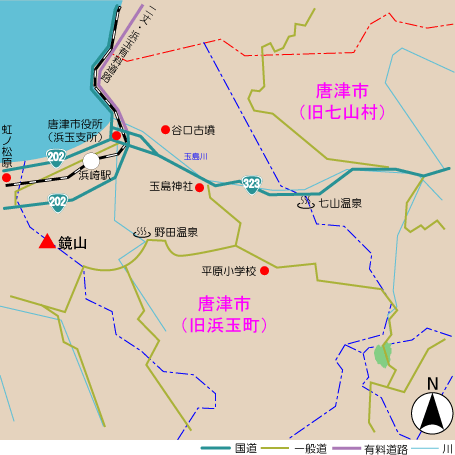 椿山(生活環境保全林)アクセス図