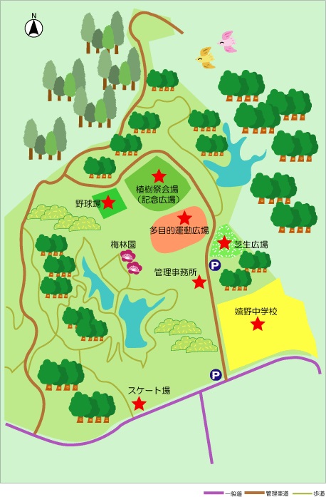 下宿生活環境保全林イメージ図