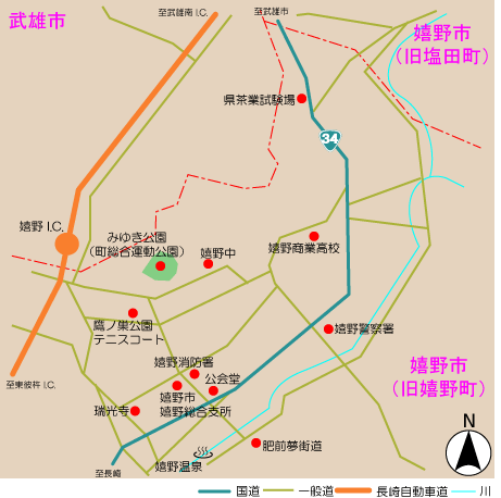 下宿(生活環境保全林)アクセス図