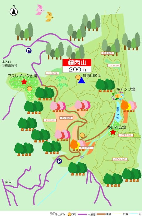 鎮西山生活環境保全林イメージ図