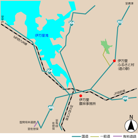 大野岳(生活環境保全林)アクセス図