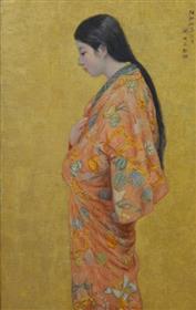 岡田三郎助《少女》個人蔵(寄託)