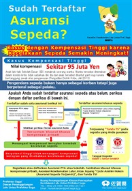 自転車保険入ってますか？チラシ【インドネシア語】