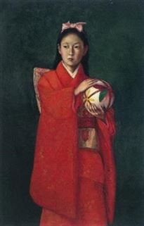 岡田三郎助-中野多津像-個人蔵（佐賀県立美術館寄託）