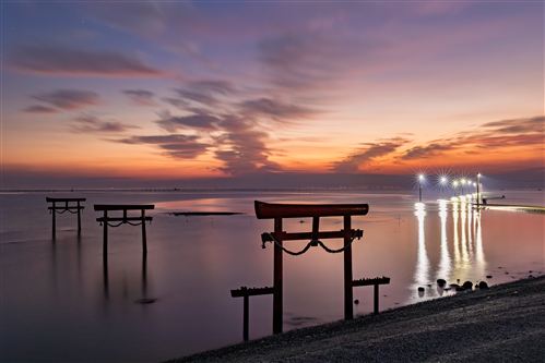 朝凪の太良、海中鳥居と海中道路