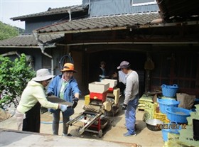 棚田ボランティア実施の様子（楮原地区）