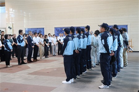 出発式の様子（8月6日）