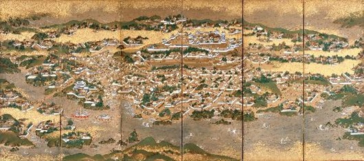 肥前名護屋城図屛風(群馬本)
