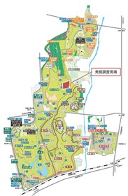 発掘調査現場の位置図