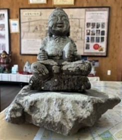 店舗前に設置する恵比寿像