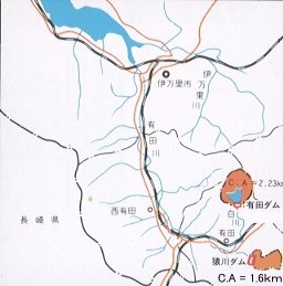 有田ダム河川図