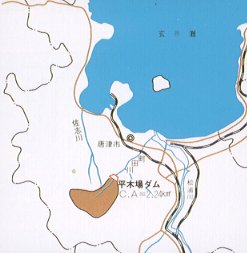 平木場ダム河川図