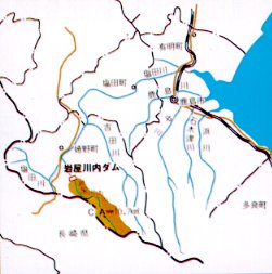 岩屋川内ダム河川図