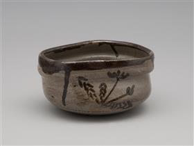 鉄絵蒲公英文茶碗
