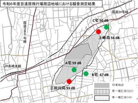R6目達原飛行場周辺