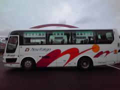 写真：気仙沼へ向かうバス