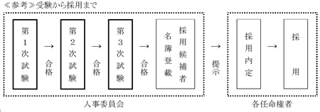 受験から採用まで