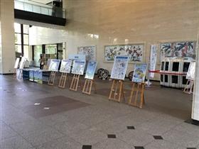 下水道、浄化槽の役割や仕組みについてのパネル展示