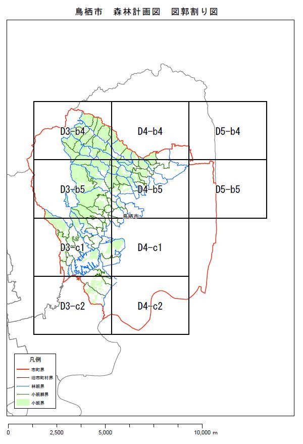 森林計画図　鳥栖市