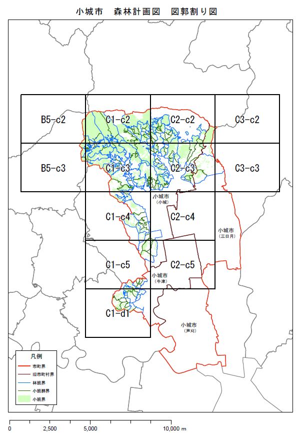 森林計画図　小城市