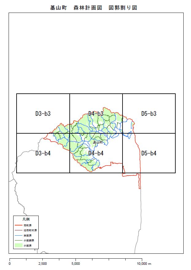 森林計画図　基山町