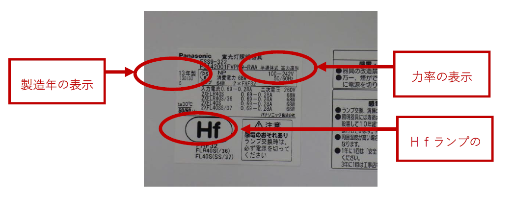 蛍光灯ラベル拡大