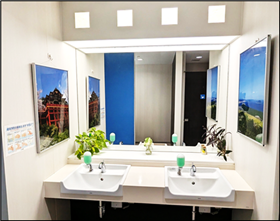 正面旧館エレベーター横洗面所