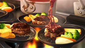「23時の佐賀飯アニメ」伊万里牛ハンバーグ