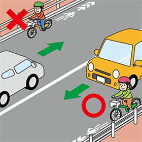 自転車は車道が原則、左側を通行