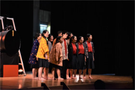 佐賀県立佐賀東高等学校演劇部による「大隈重信１００年アカデミア」の演劇お披露目会を開催しました