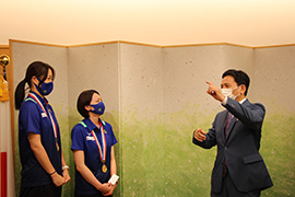 久光スプリングスの選手が山口知事を訪問されました。