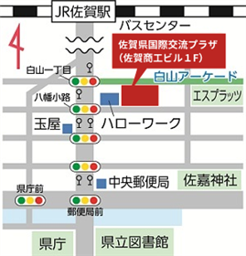 佐賀国際交流プラザ周辺地図